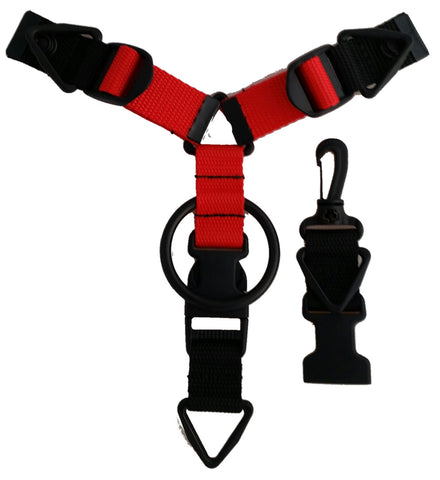 Custom Accessory Hanger - Red & Black - Snap-Hookz Golf